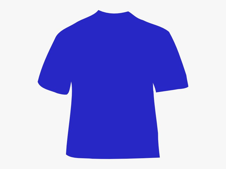 Blue Shirt Clip Art - T Shirt Template, Transparent Clipart
