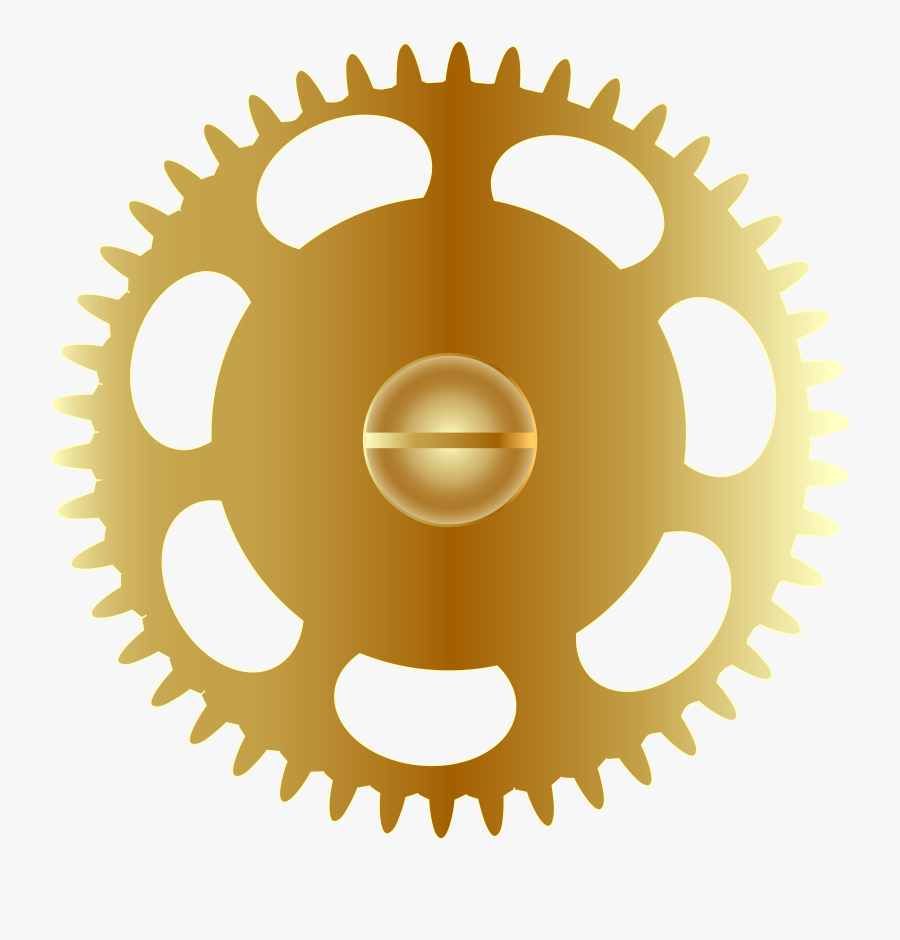 Gold Steampunk Gear Png Clip Art Image - Du Quoin State Bank Logo, Transparent Clipart