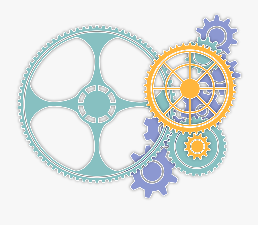 Clipart - Gears Icon Color Png, Transparent Clipart