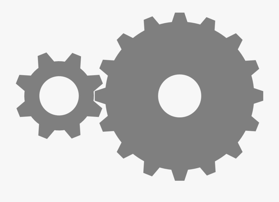 Gears Clipart Manufacturing - Big Gear Small Gear, Transparent Clipart
