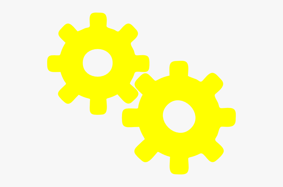 Clip Art Yellow Gear Png, Transparent Clipart