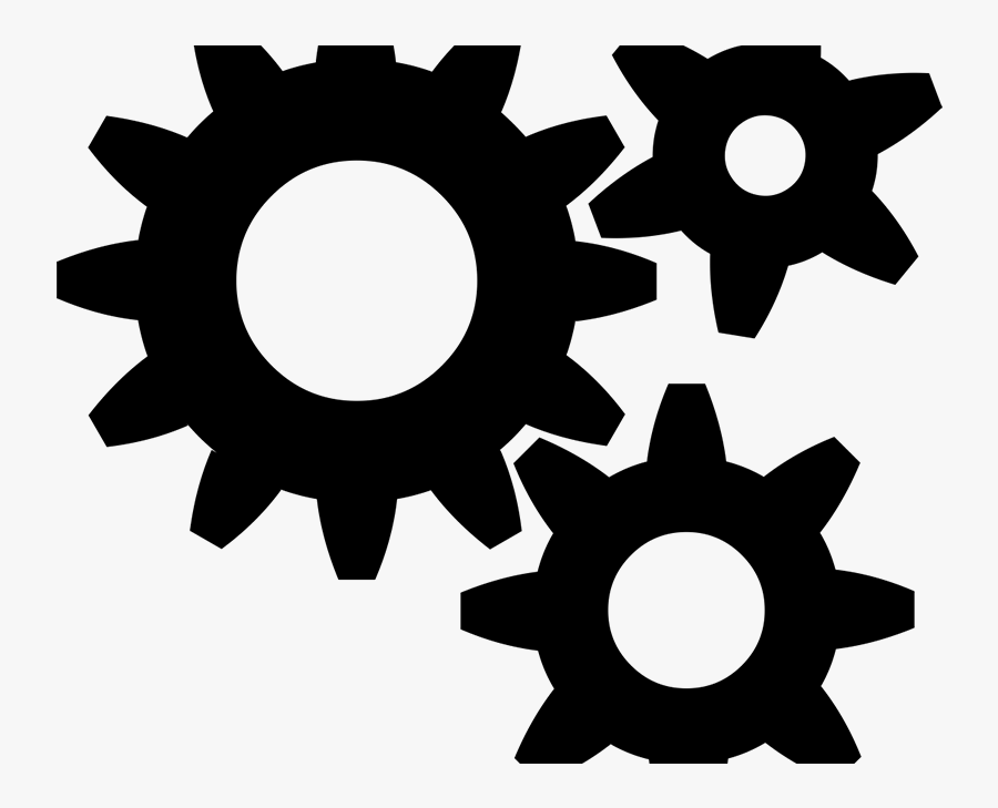18 31k Cogs Black 28 Aug 2017 Gear- - Gear Black White Png, Transparent Clipart