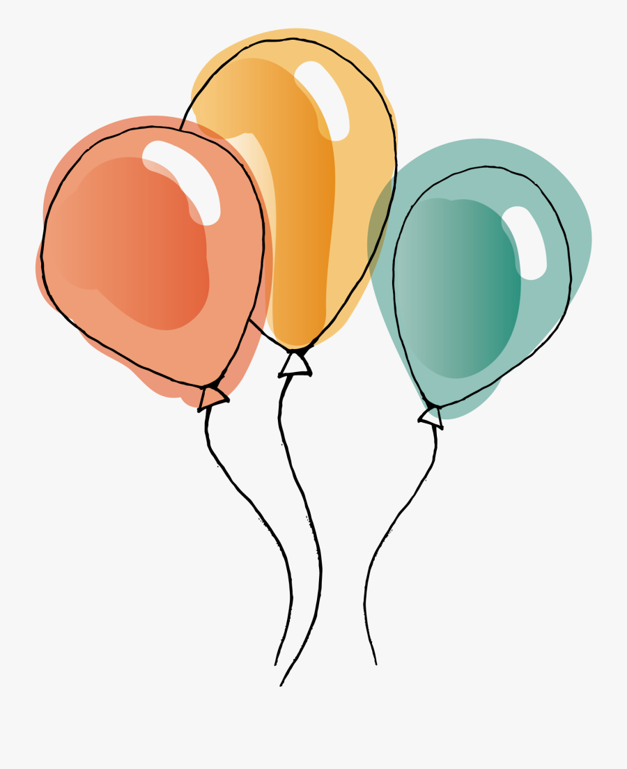 Balloon Watercolor Painting Clip Art - Balloons Vector Png Hd, Transparent Clipart