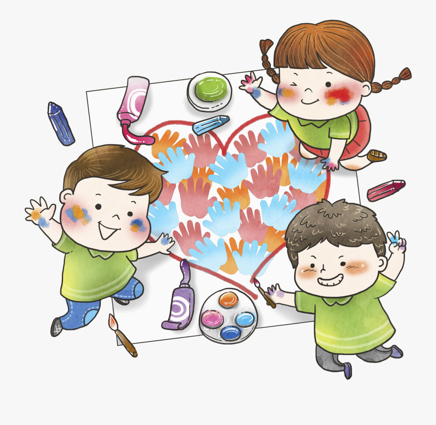 Painting Clipart Toddler Painting - Children Paint Png, Transparent Clipart