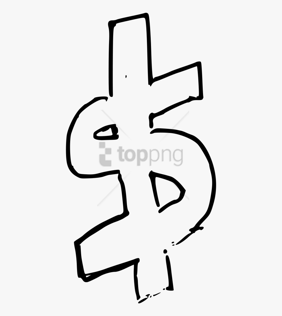 Dollar Sign Drawing Png Image With Transparent Background - Dollar Sign Drawing Png, Transparent Clipart