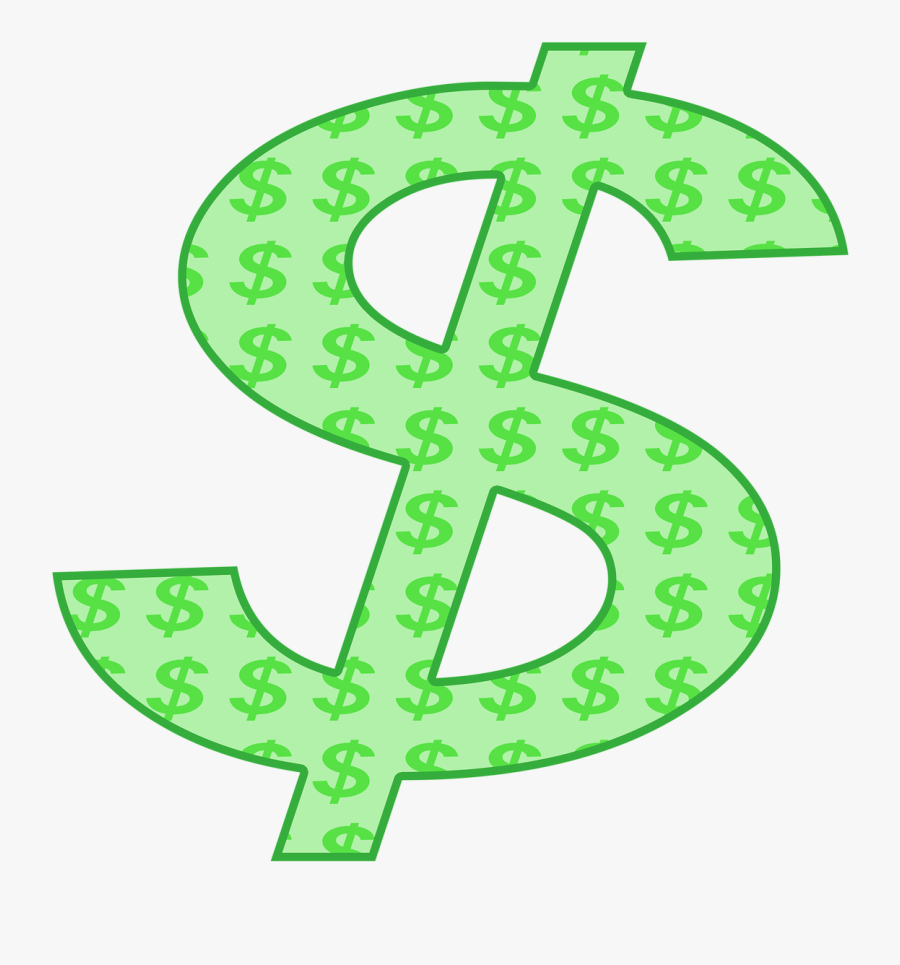 Dollar Symbol Dollar Green Dollar Free Picture - Simbolo Del Dollaro Png, Transparent Clipart