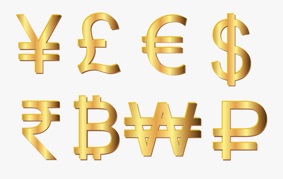 Currency Symbols Transparent Clip Art Image - Currency Clipart Png, Transparent Clipart