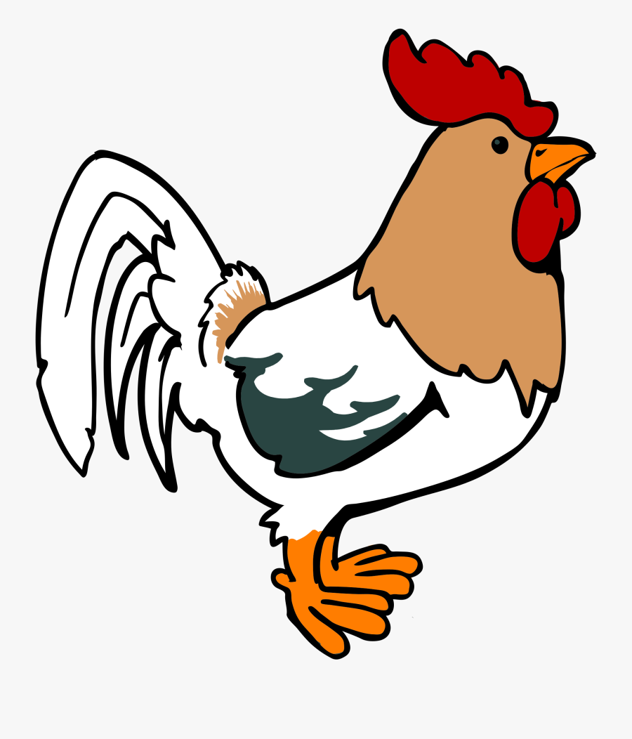 Transparent Rooster Clipart - Cartoon Rooster, Transparent Clipart