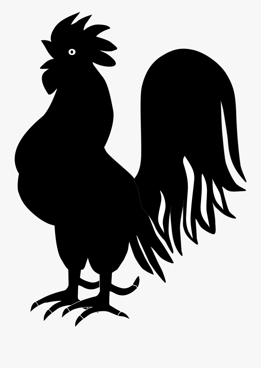Clip Art Silhouette Png For - Rooster Silhouette Png, Transparent Clipart