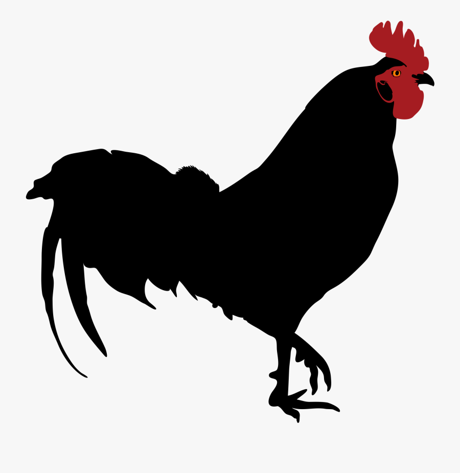 Rooster Silhouette - Rooster Silhouette Png, Transparent Clipart