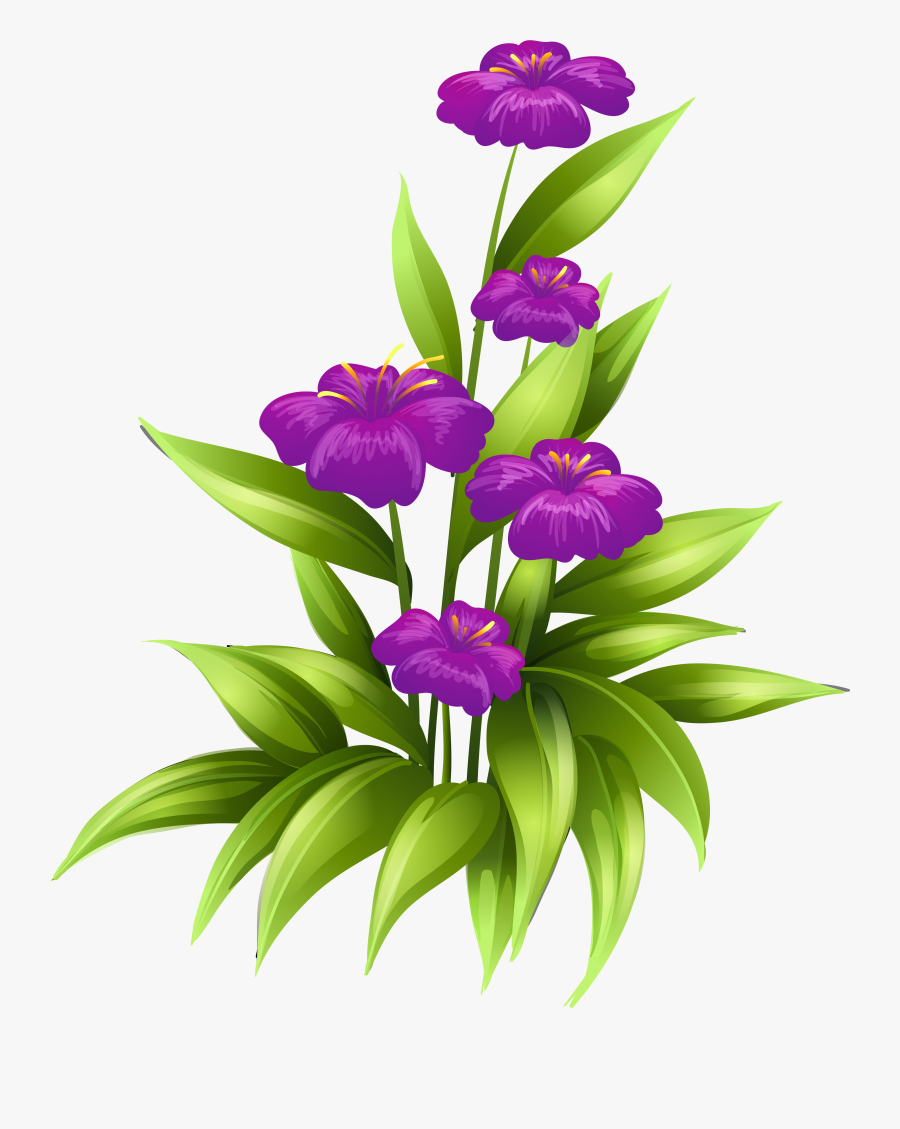 Purple Flowers Clipart Border Clipartxtras - Purple Flowers Clip Art Border, Transparent Clipart