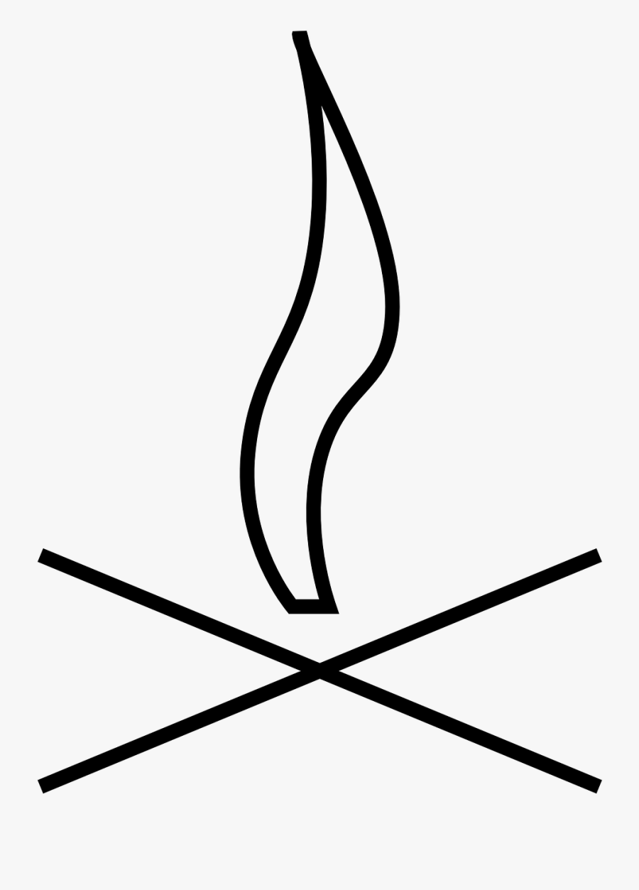 Bonfire Campfire Fire Free Picture - Drawing, Transparent Clipart