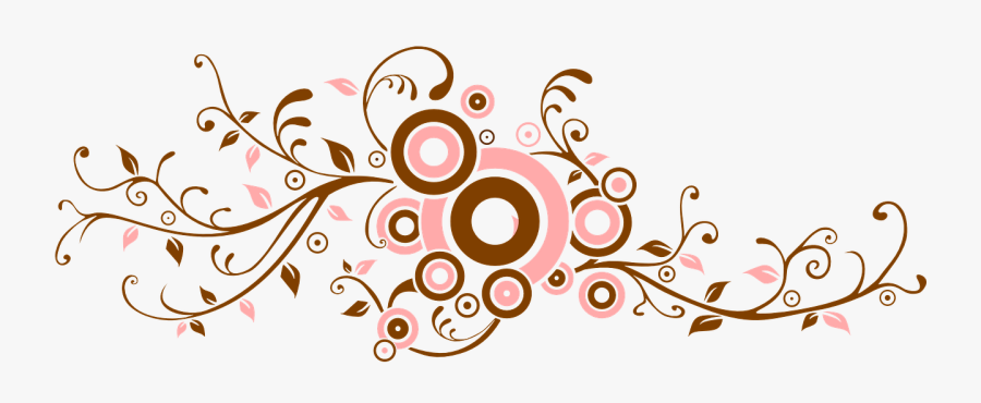 Floral Leave Border Clip Art At Clker Com - Vector Swirl Png, Transparent Clipart