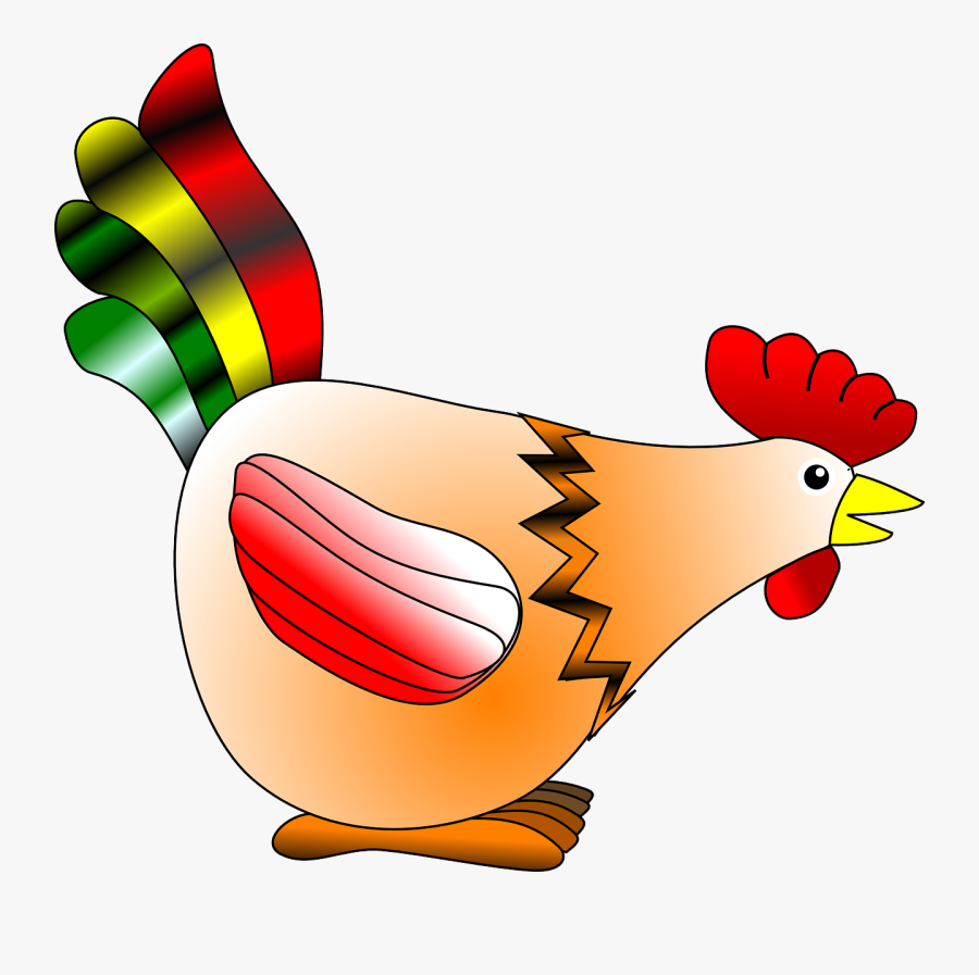 Hen Picture Of A Rooster Free Clip Art On - Gainusa Cea Motata Poveste, Transparent Clipart