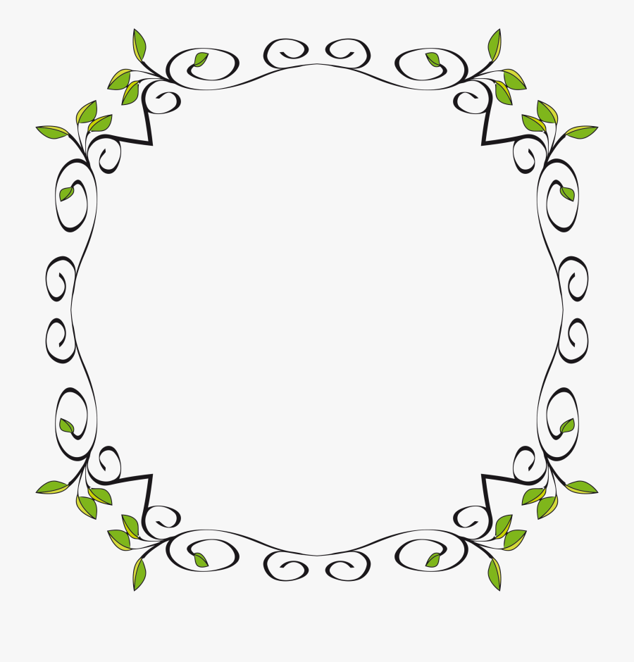Floral Clipart Border - Clip Art Floral Frame, Transparent Clipart