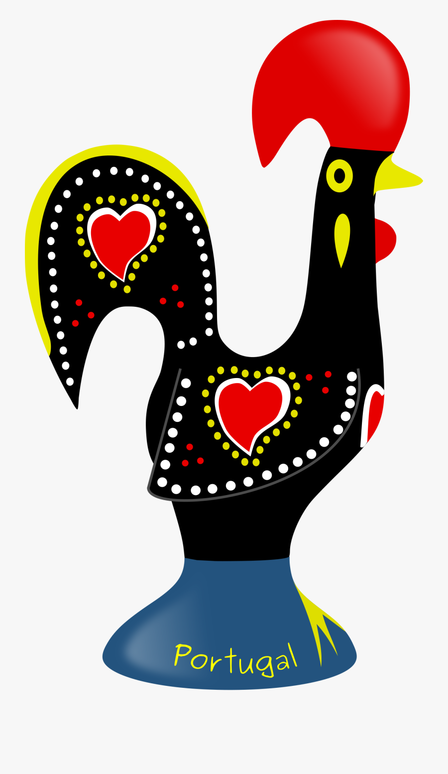 Barcelos Rooster, Transparent Clipart