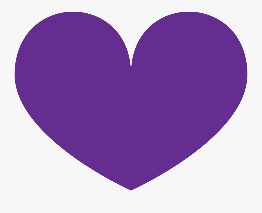 Free Vector Graphic Purple Heart Love Shapes Image - Purple Heart Cut Out, Transparent Clipart