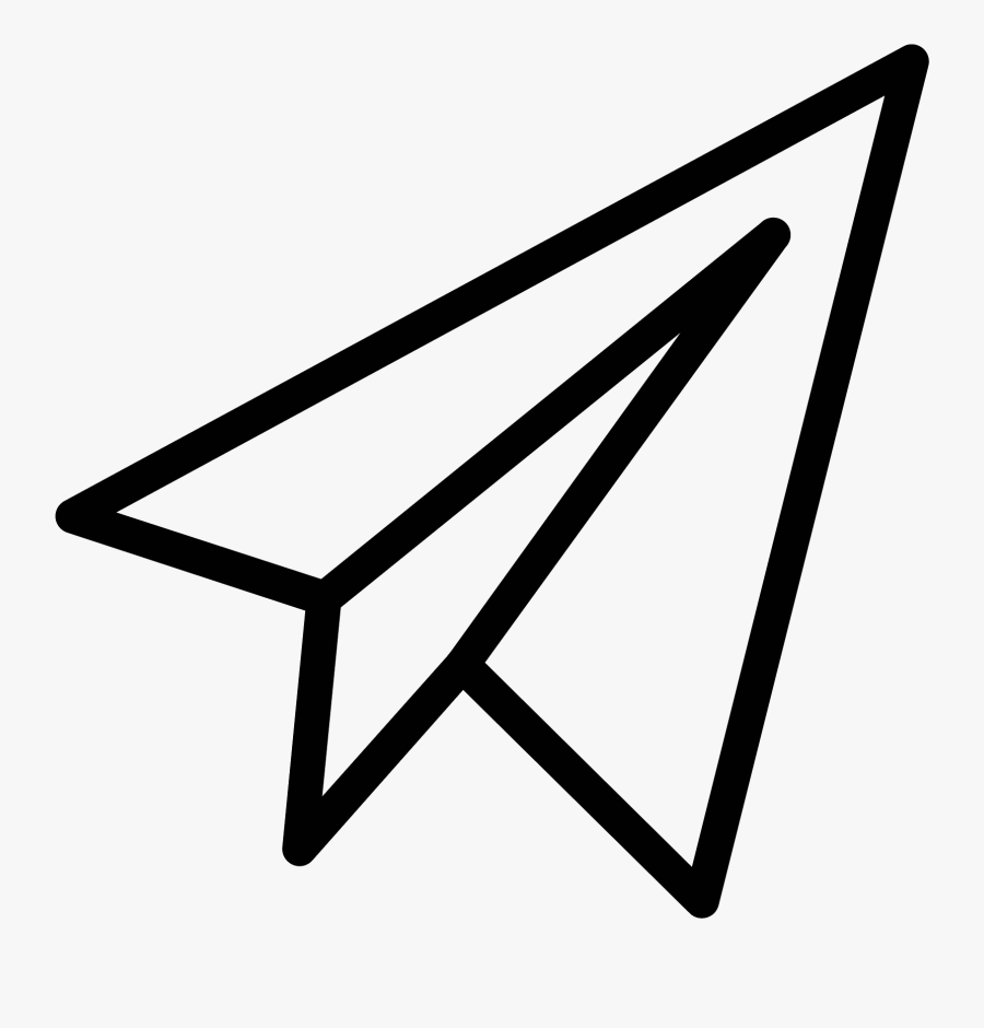 Avion En Papier Icone, Transparent Clipart