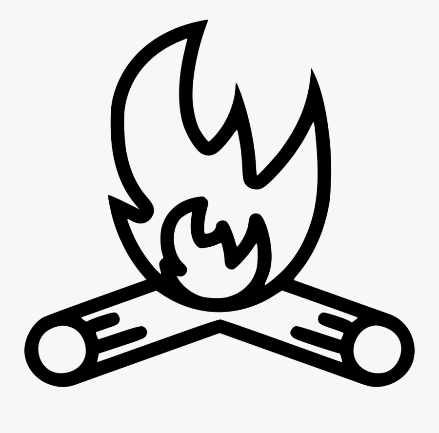 Campfire - Pig Roasted Black And White Icon Png, Transparent Clipart