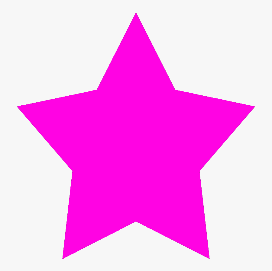 Pink Star Shape, Transparent Clipart