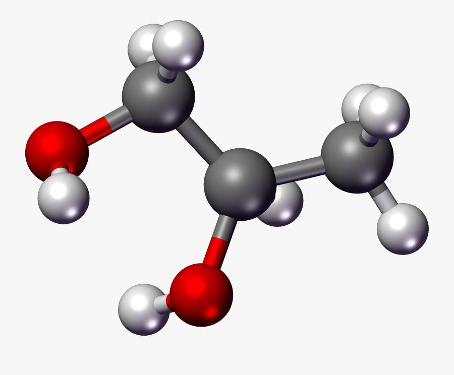 Sphere,design,material Property,chemical Compound,chemistry,clip - Propylene Glycol Molecule, Transparent Clipart