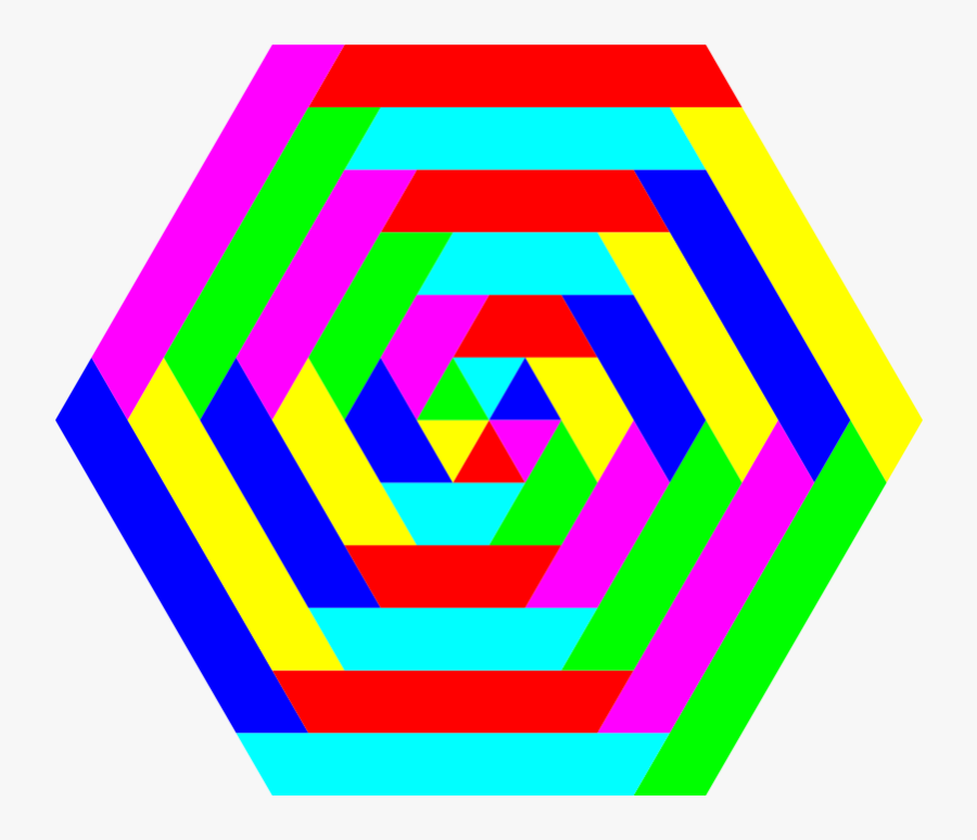 Colors Clipart Shape - Hexagon Clipart, Transparent Clipart