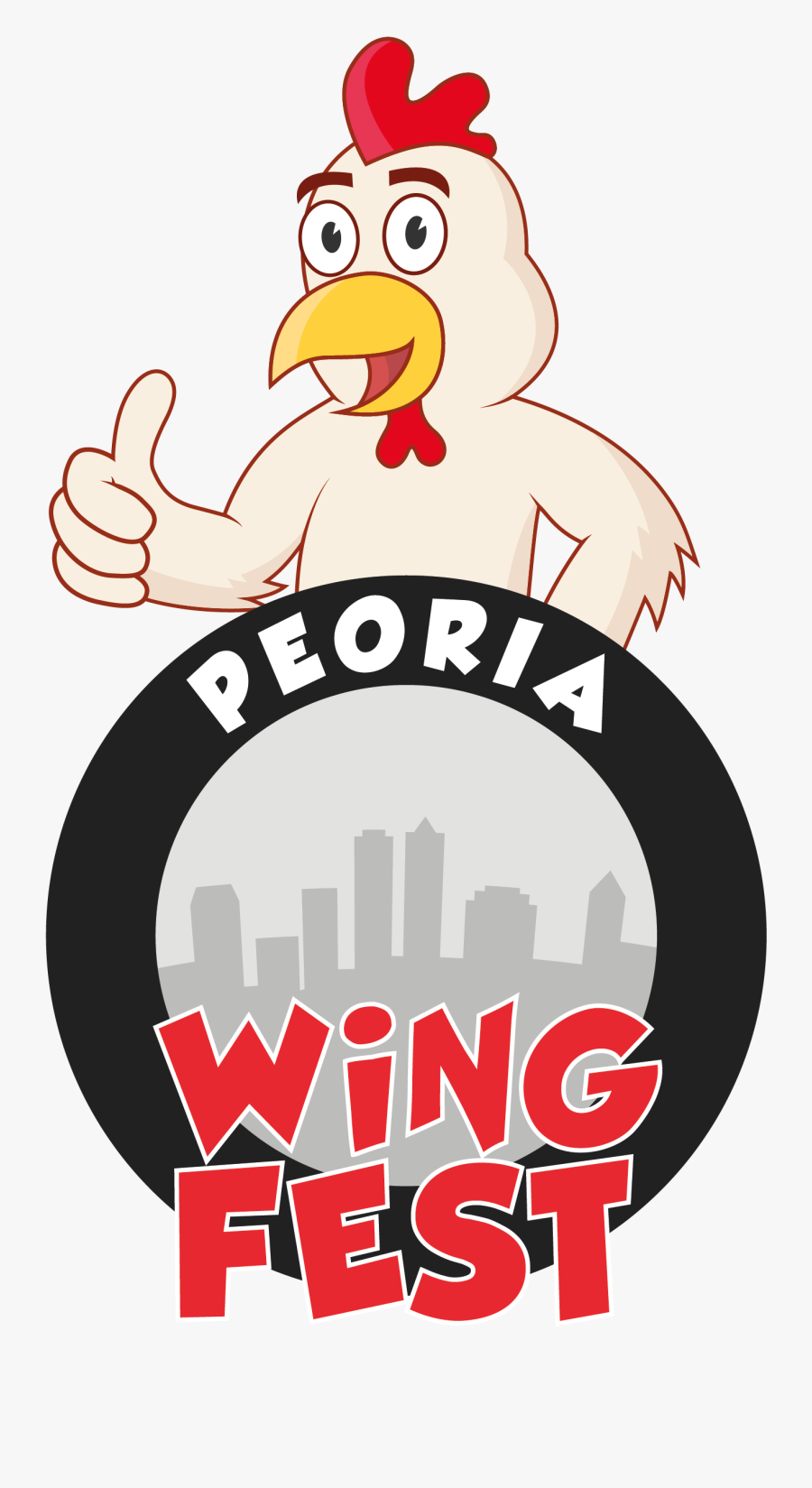 Pin Chicken Wing Clip Art - Peoria Festivals 2017, Transparent Clipart