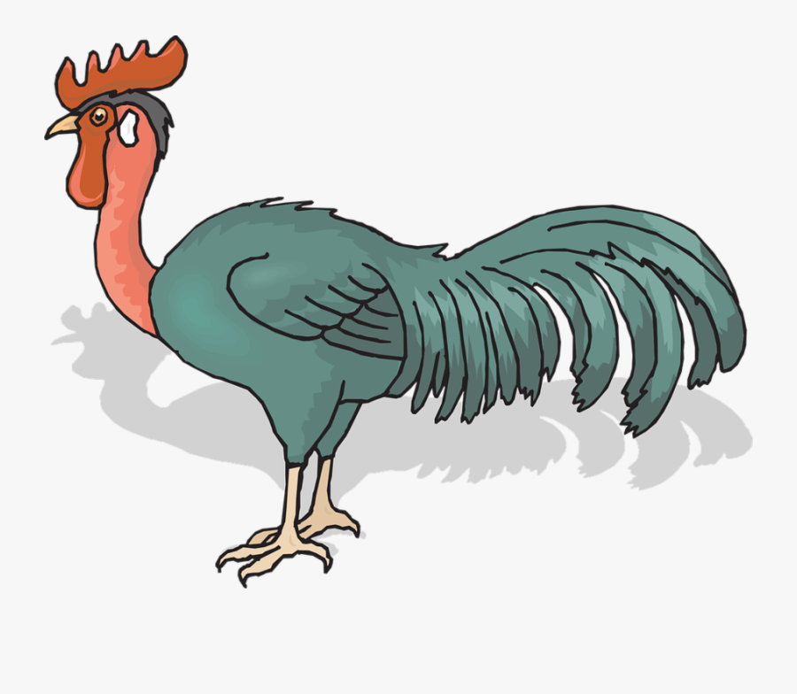 Rooster Clipart Rooster Chicken Clip Art - Hinh Anh Dong Con Gà, Transparent Clipart