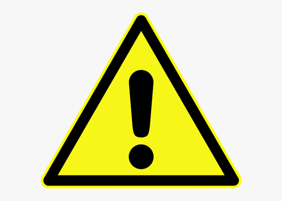 Caution Symbol, Transparent Clipart
