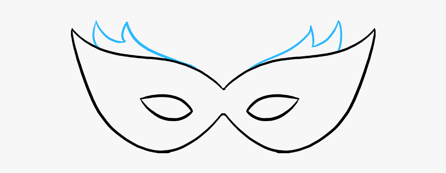How To Draw Mardi Gras Mask, Transparent Clipart