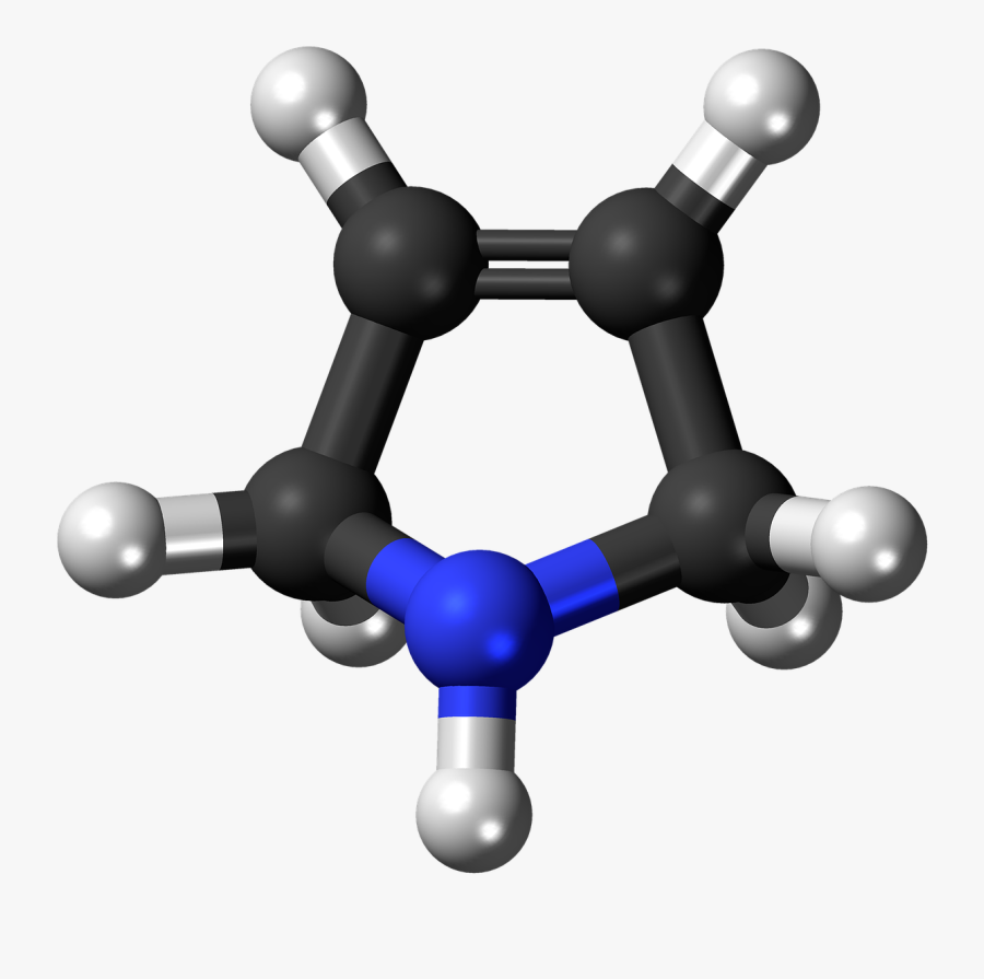 Pyrroline Molecule Chemistry Png Image - Delta Valerolactone, Transparent Clipart