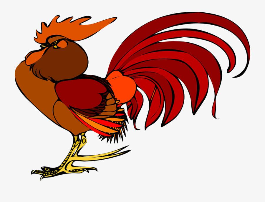 Rooster Clipart Cartoon Angry - Rooster Clip Art, Transparent Clipart