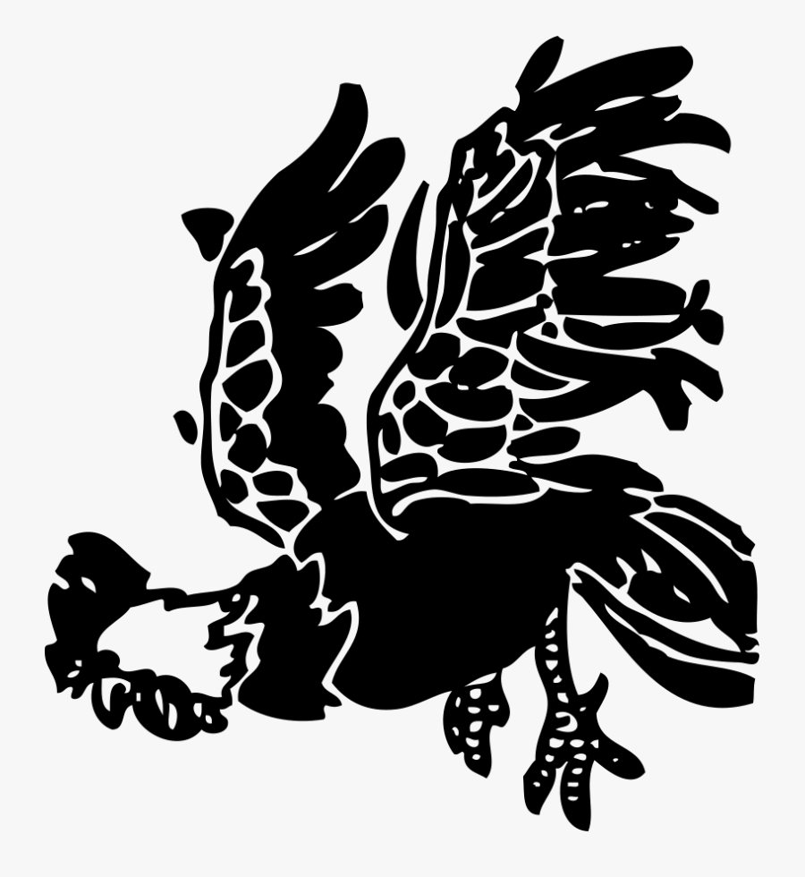 Free Vector Leaping Rooster Clip Art - Rooster, Transparent Clipart