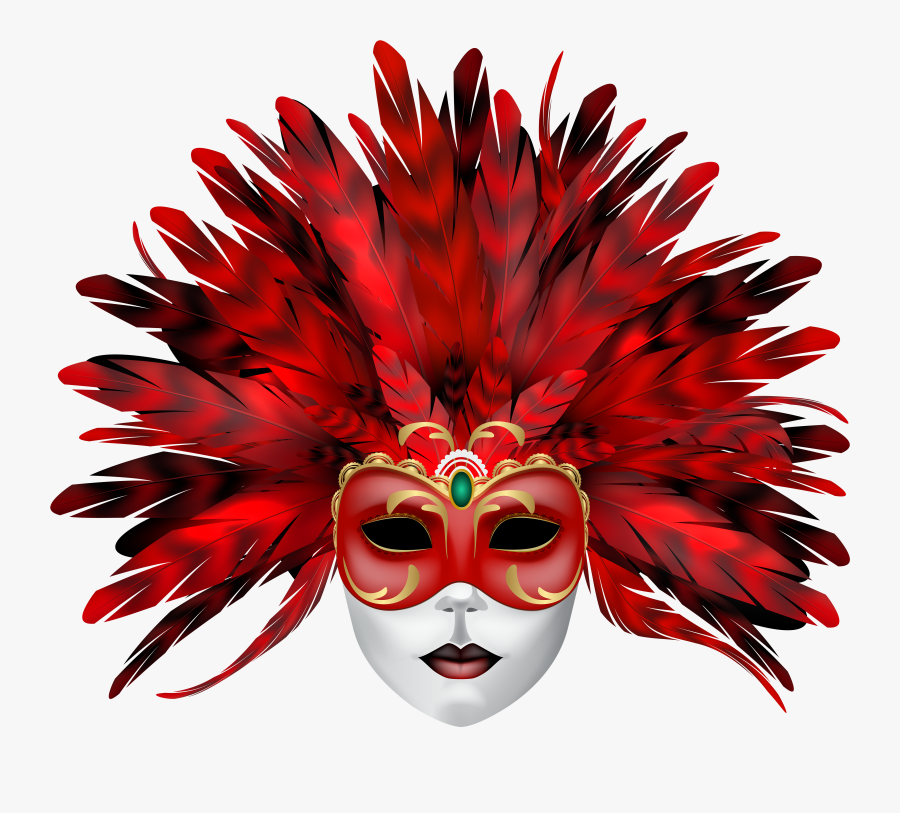 Mardi Orleans Carnival Gras Mask In Clipart - Masquerade Masks No Background, Transparent Clipart