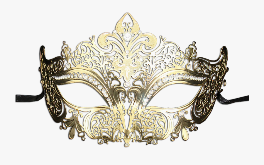 Clip Art Royal Blue Masquerade Mask - Gold Masquerade Mask Png, Transparent Clipart
