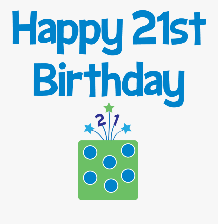 Black And White Sun Star And Moon Clip Art - Happy 21th Birthday Boy, Transparent Clipart
