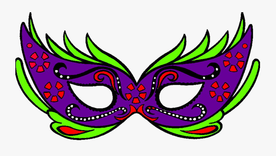 Clip Gras,graphics,fictional Character - Mascara De Carnaval Colorida Para Imprimir, Transparent Clipart