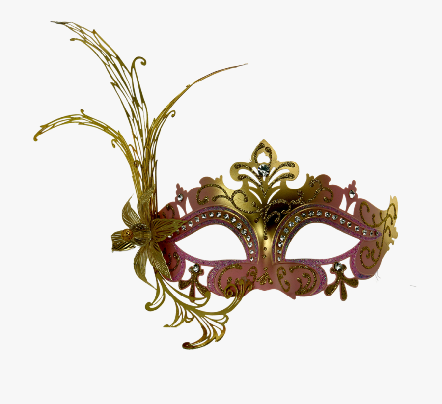 Mardi Ball Masquerade Gras Mask Accessory Fashion - Pink Masquerade Masks, Transparent Clipart