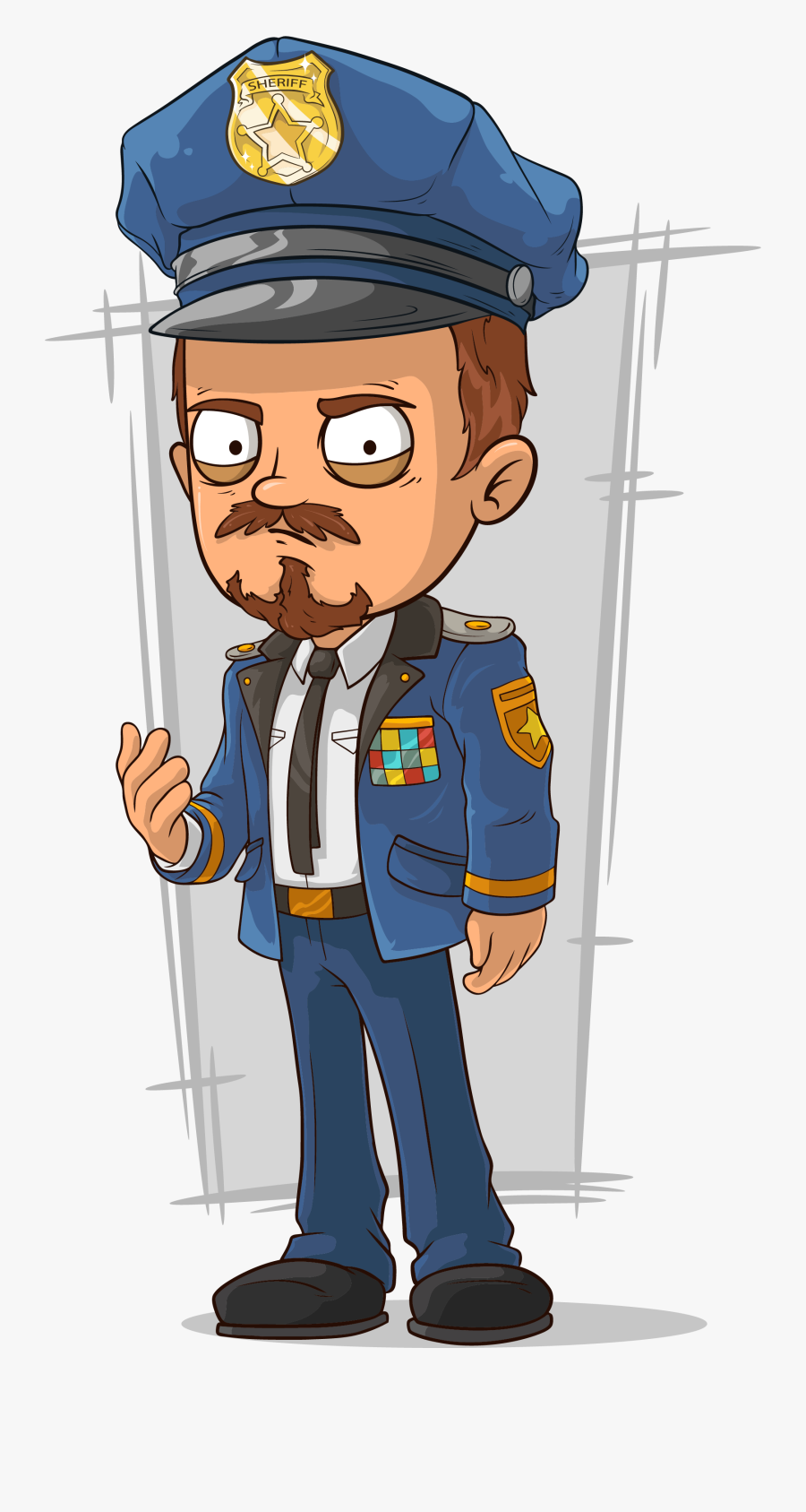 Police Officer Royalty Free Cartoon - Happy Birthday Police Officer Png, Transparent Clipart