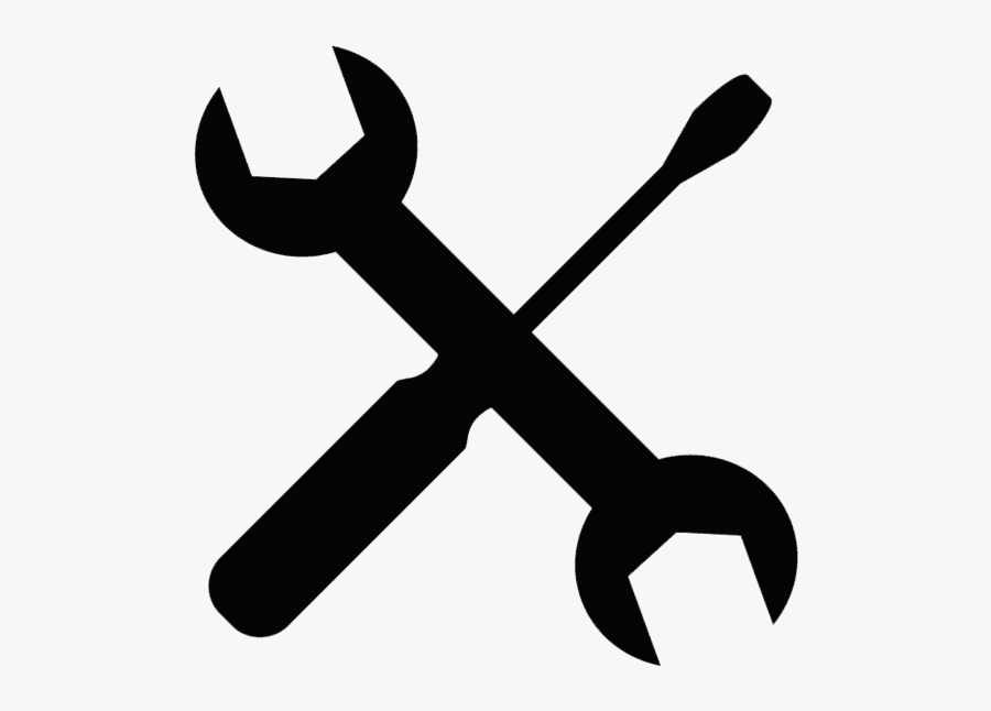 A Wrench And A Screwdriver As Symbols For Car Repair - Mechanic Symbol, Transparent Clipart