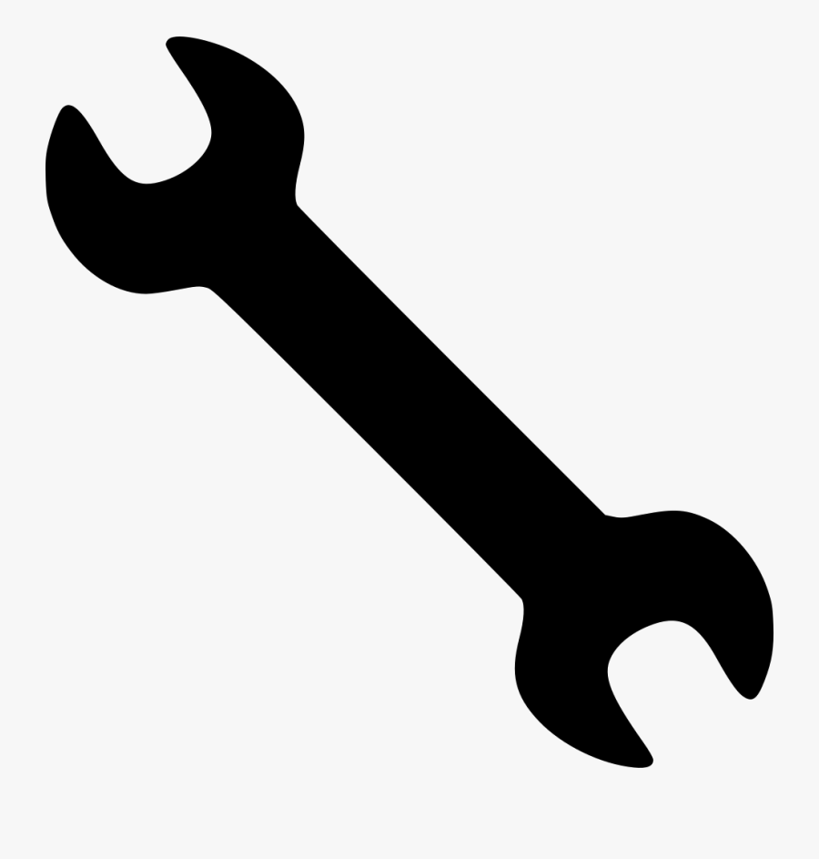 Wrench Tools Settings Svg - Wrench Clipart Black And White, Transparent Clipart