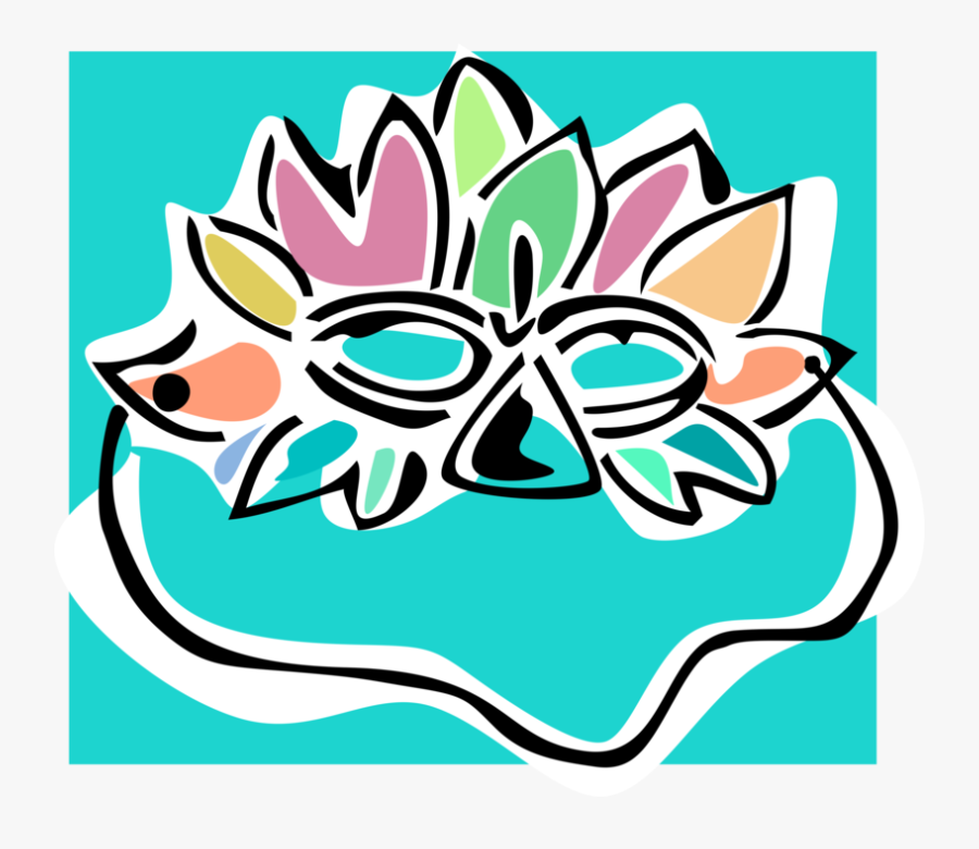Svg Royalty Free Stock Mardi Gras Ball Mask Image Illustration, Transparent Clipart