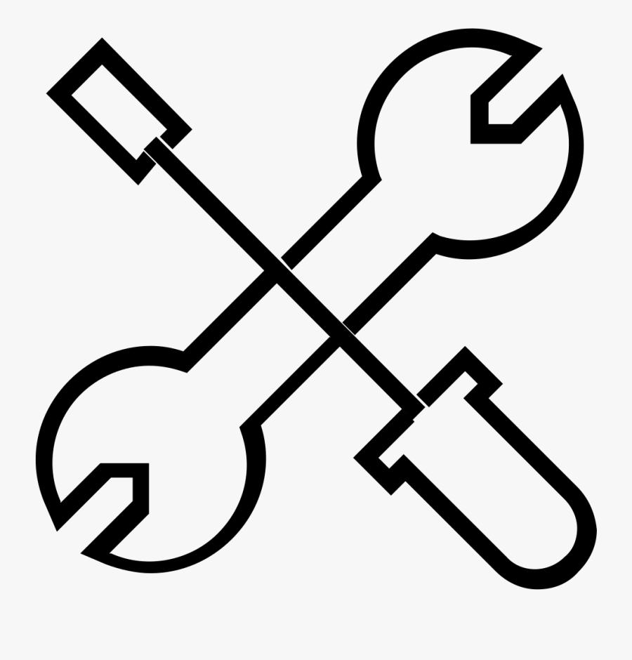 Transparent Tools Clip Art - Wrench And Screwdriver Png, Transparent Clipart