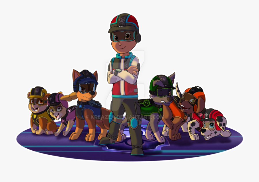 Paw Patrol Marshall Line Art By Wolfboss D7mp5hh Drawing - Misión Paw, Transparent Clipart