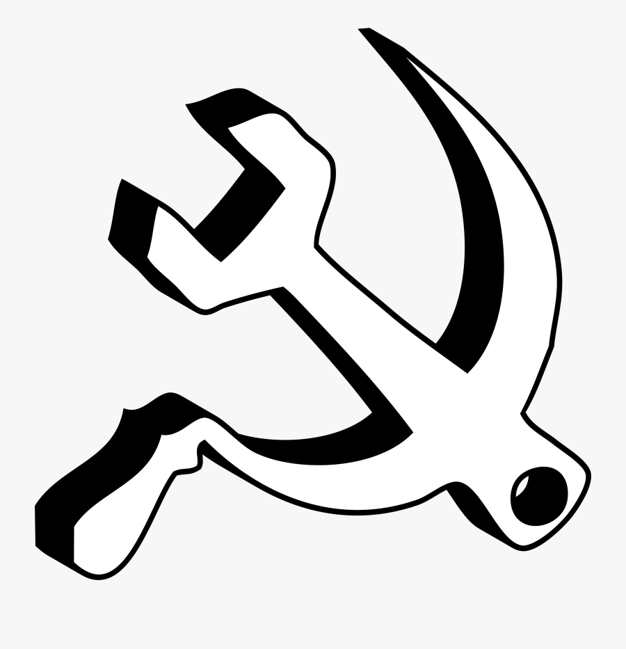 Sickle Spanners Flag Line Art Clipart , Png Download, Transparent Clipart