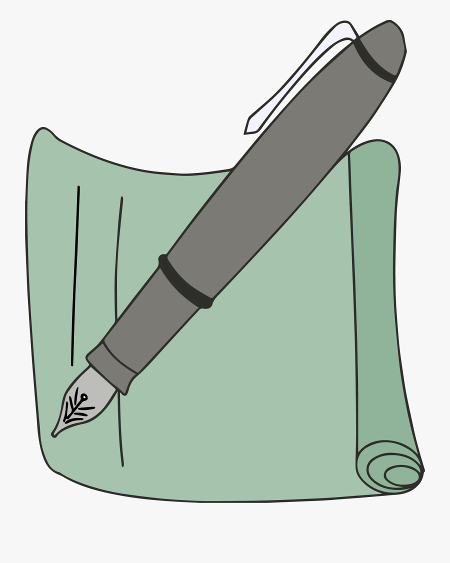 Calligraphy Pen And Paper Clipart Png - Pen And Paper Clipart Png, Transparent Clipart
