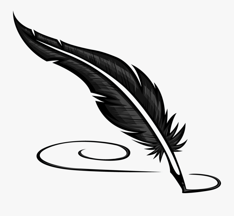 Clipart Pen Wing - Writing Feather Pen Png, Transparent Clipart