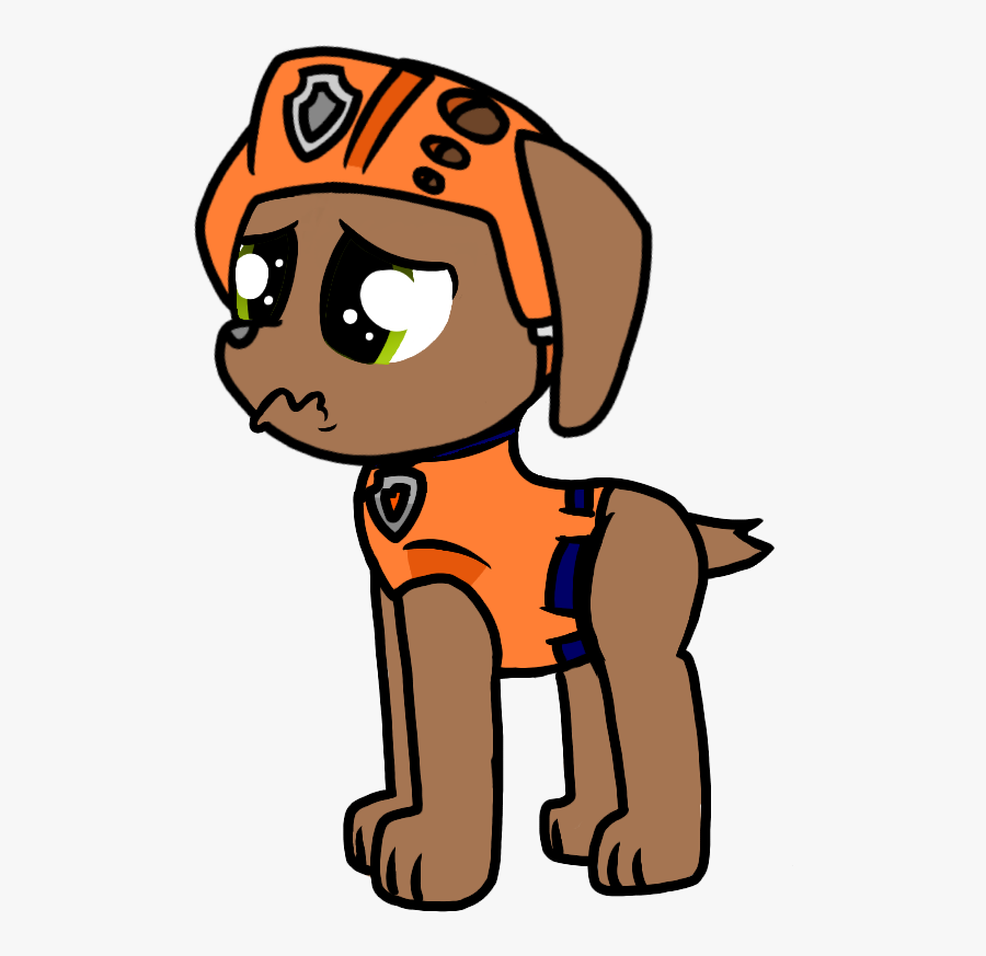 Paw Patrol Zuma By Rainboweevee Da - Paw Patrol Zuma Sad, Transparent Clipart