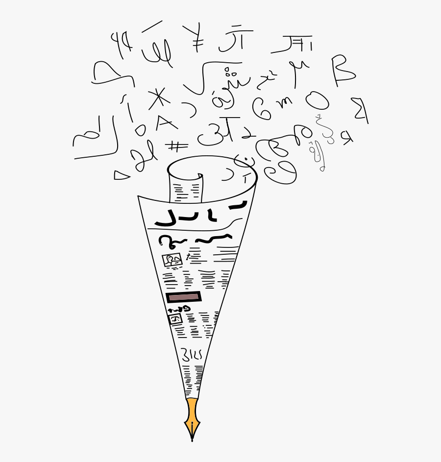 Paper Pen Clip Art Svg Clip Arts - Clip Art, Transparent Clipart