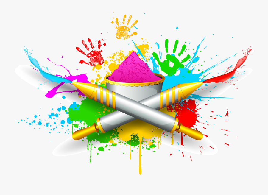 Pen Vector Holi Royalty-free Png File Hd Clipart - Holi Png Clip Art, Transparent Clipart